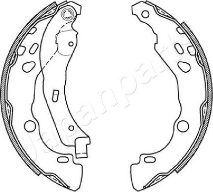 Japanparts GF-0602AF - Brake Shoe Set autospares.lv