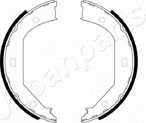 Japanparts GF-0102AF - Brake Shoe Set, parking brake autospares.lv