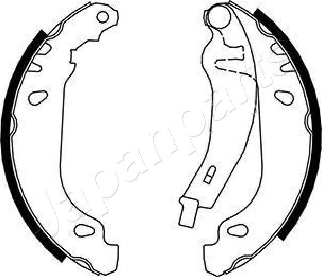 Japanparts GF-0719AF - Brake Shoe Set autospares.lv