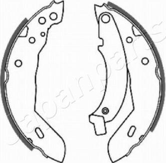 Japanparts GF-0718AF - Brake Shoe Set autospares.lv