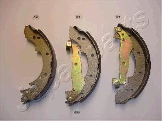 Japanparts GF-899AF - Brake Shoe Set autospares.lv