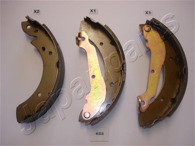 Japanparts GF-K03AF - Brake Shoe Set autospares.lv