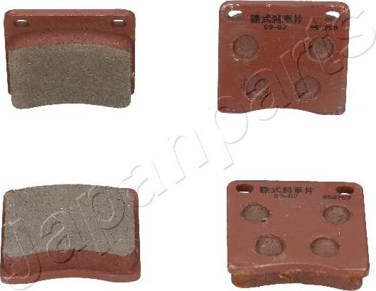 Japanparts PA-402AF - Brake Pad Set, disc brake autospares.lv