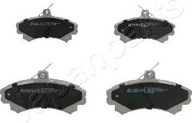 Japanparts PA-593AF - Brake Pad Set, disc brake autospares.lv