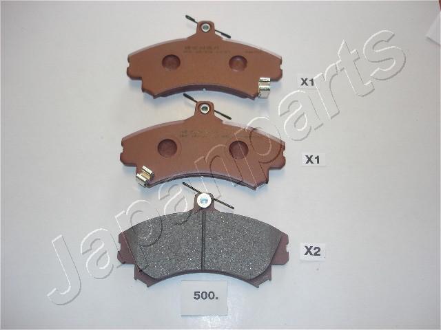 Japanparts PA-500AF - Brake Pad Set, disc brake autospares.lv