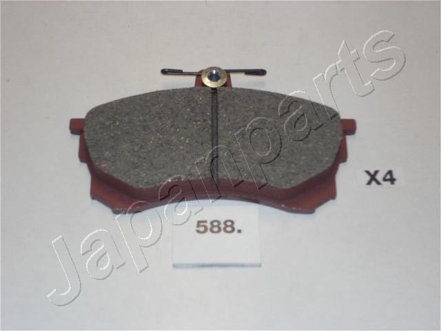 Japanparts PA-588AF - Brake Pad Set, disc brake autospares.lv