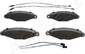 Japanparts PA-0631AF - Brake Pad Set, disc brake autospares.lv