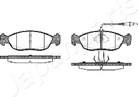 Japanparts PA-0638AF - Brake Pad Set, disc brake autospares.lv