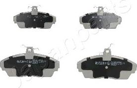 Japanparts PA-003AF - Brake Pad Set, disc brake autospares.lv