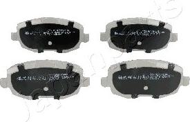 Japanparts PA-0025AF - Brake Pad Set, disc brake autospares.lv