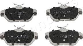 Japanparts PA-0328AF - Brake Pad Set, disc brake autospares.lv