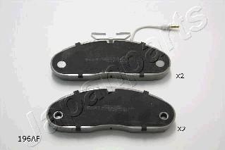 Japanparts PA-196AF - Brake Pad Set, disc brake autospares.lv