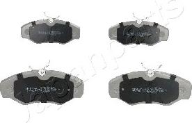 Japanparts PA-109AF - Brake Pad Set, disc brake autospares.lv