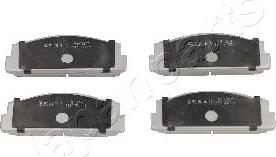 Japanparts PA-124AF - Brake Pad Set, disc brake autospares.lv