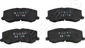 Japanparts PA-896AF - Brake Pad Set, disc brake autospares.lv