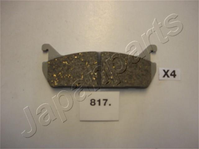 Japanparts PA-817AF - Brake Pad Set, disc brake autospares.lv