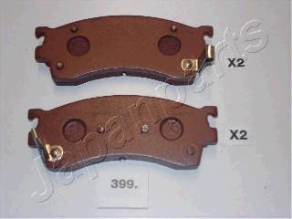 Japanparts PA-399AF - Brake Pad Set, disc brake autospares.lv