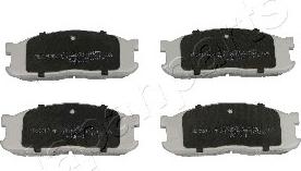 Japanparts PA-325AF - Brake Pad Set, disc brake autospares.lv