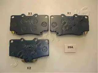 Japanparts PA-254P - High Performance Brake Pad Set autospares.lv