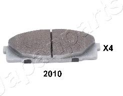 Japanparts PA-2010AF - Brake Pad Set, disc brake autospares.lv