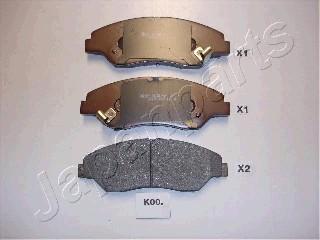 Japanparts PA-K00AF - Brake Pad Set, disc brake autospares.lv