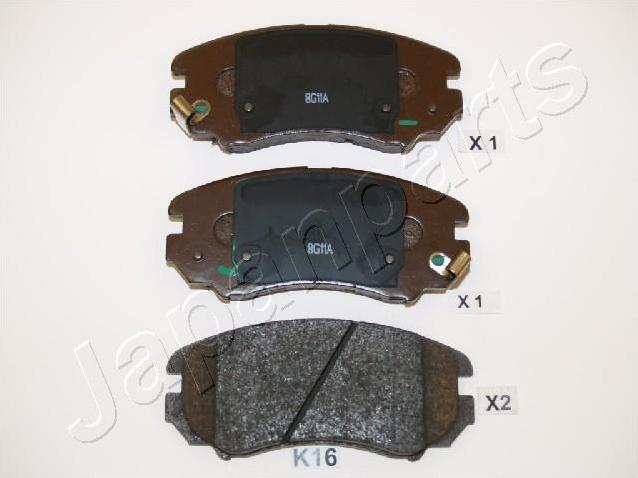 Japanparts PA-K16AF - Brake Pad Set, disc brake autospares.lv