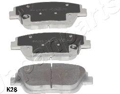 Japanparts PA-K28AF - Brake Pad Set, disc brake autospares.lv