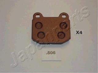 Japanparts PP-506AF - Brake Pad Set, disc brake autospares.lv