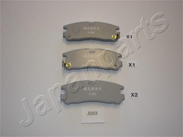 Japanparts PP-503AF - Brake Pad Set, disc brake autospares.lv