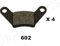 Japanparts PP-602AF - Brake Pad Set, disc brake autospares.lv