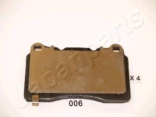 Japanparts PP-006AF - Brake Pad Set, disc brake autospares.lv