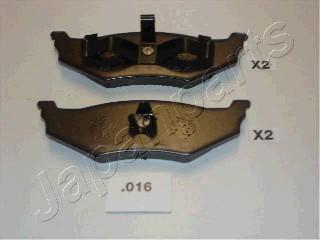 Japanparts PP-016AF - Brake Pad Set, disc brake autospares.lv