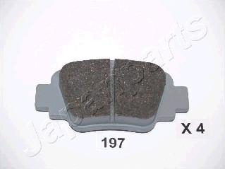 Japanparts PP-197AF - Brake Pad Set, disc brake autospares.lv