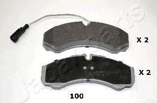 Japanparts PP-100AF - Brake Pad Set, disc brake autospares.lv