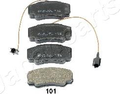 Japanparts PP-101AF - Brake Pad Set, disc brake autospares.lv