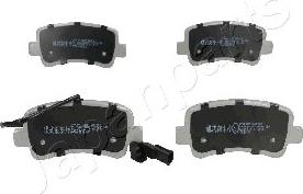 Japanparts PP-108AF - Brake Pad Set, disc brake autospares.lv