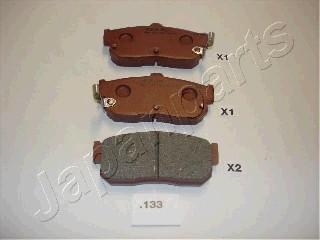 Japanparts PP-133AF - Brake Pad Set, disc brake autospares.lv