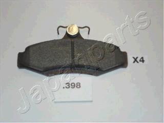 Japanparts PP-398AF - Brake Pad Set, disc brake autospares.lv