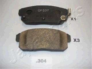 Japanparts PP-304AF - Brake Pad Set, disc brake autospares.lv