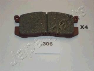 Japanparts PP-306AF - Brake Pad Set, disc brake autospares.lv