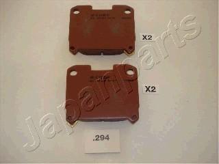 Japanparts PP-294AF - Brake Pad Set, disc brake autospares.lv