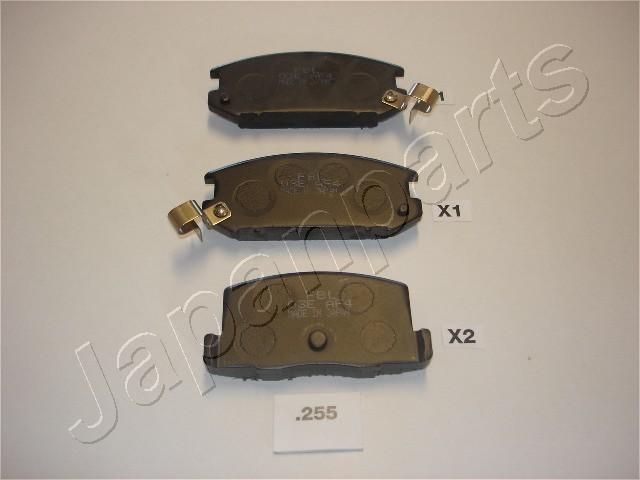 Japanparts PP-255AF - Brake Pad Set, disc brake autospares.lv