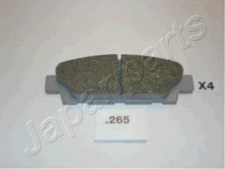 Japanparts PP-265AF - Brake Pad Set, disc brake autospares.lv