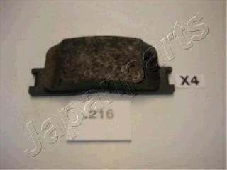 Japanparts PP-216AF - Brake Pad Set, disc brake autospares.lv