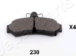 Japanparts PP-230AF - Brake Pad Set, disc brake autospares.lv