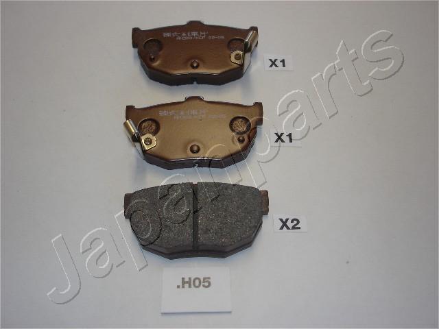 Japanparts PP-H05AF - Brake Pad Set, disc brake autospares.lv