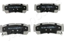 Japanparts PP-H08AF - Brake Pad Set, disc brake autospares.lv