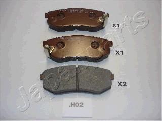 Japanparts PP-H02AF - Brake Pad Set, disc brake autospares.lv