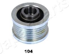 Japanparts RA-104 - Pulley, alternator, freewheel clutch autospares.lv