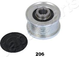 Japanparts RA-206 - Pulley, alternator, freewheel clutch autospares.lv